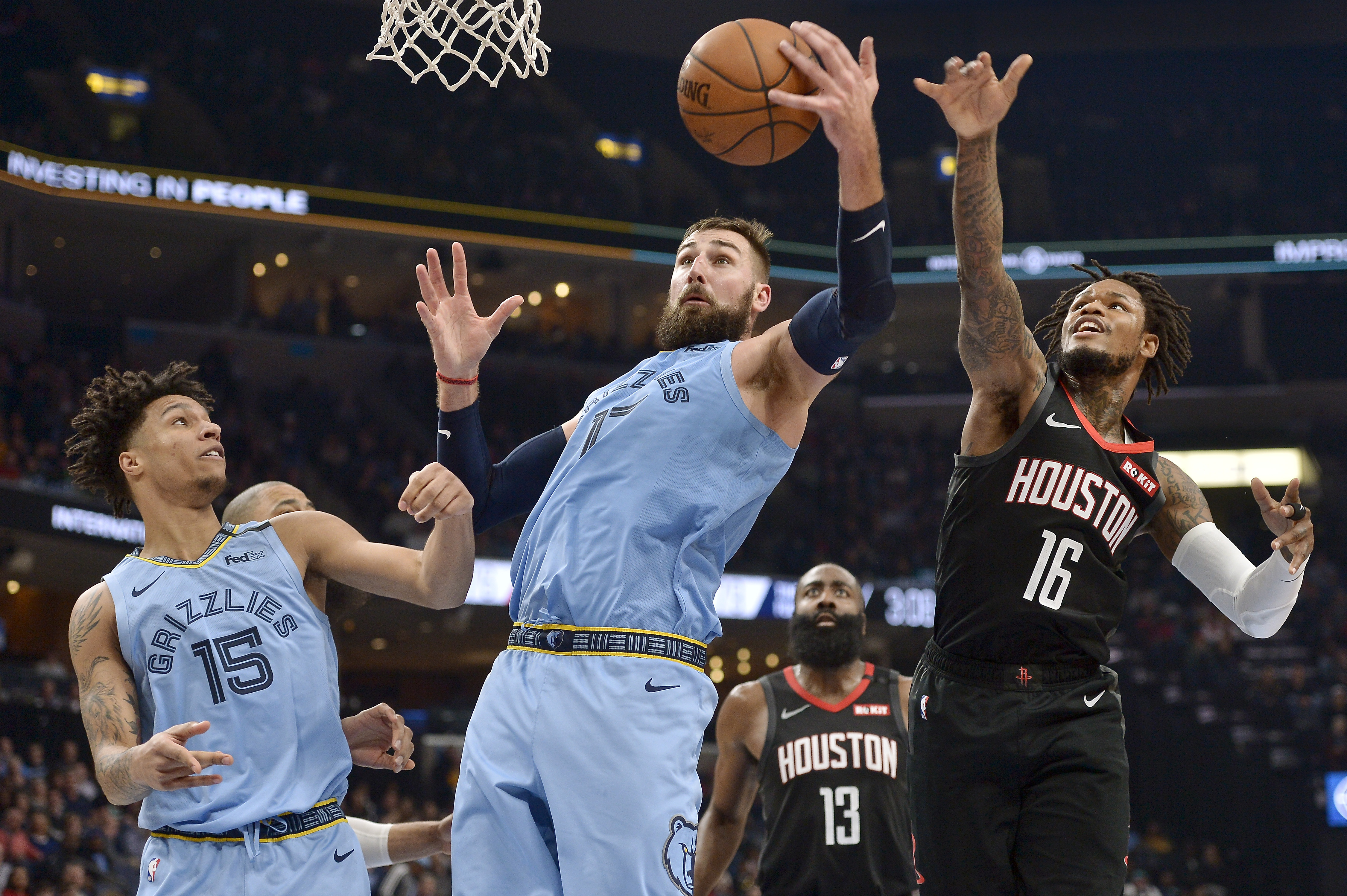 Morant, Brooks lead Grizzlies to 121110 win over Rockets