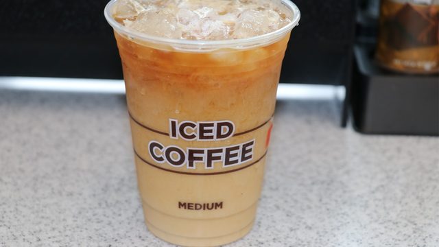New freshly brewed iced coffee at Circle K