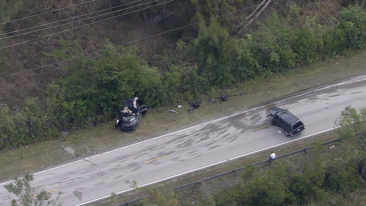 Card Sound Road closed in both directions after crash