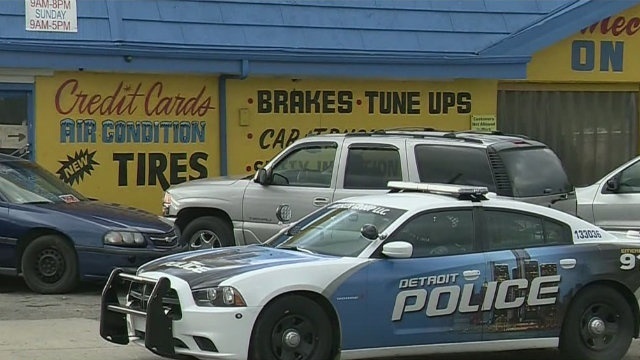 Police Investigate Ambush Shooting At Detroit Tire Shop